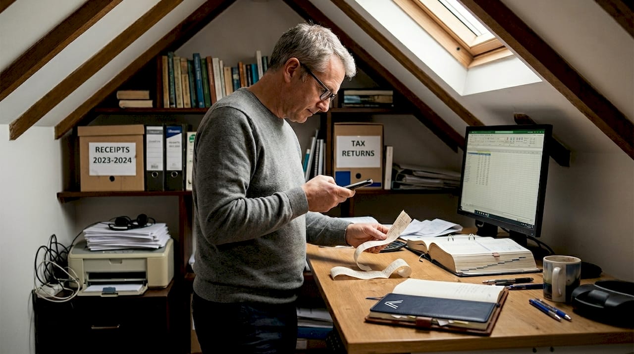 Scanning receipts for digital record keeping