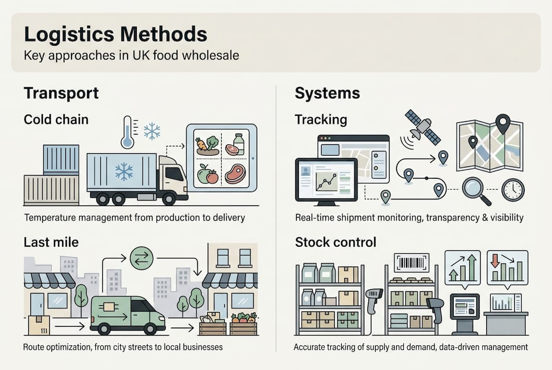 Infographic illustrates logistics methods categories