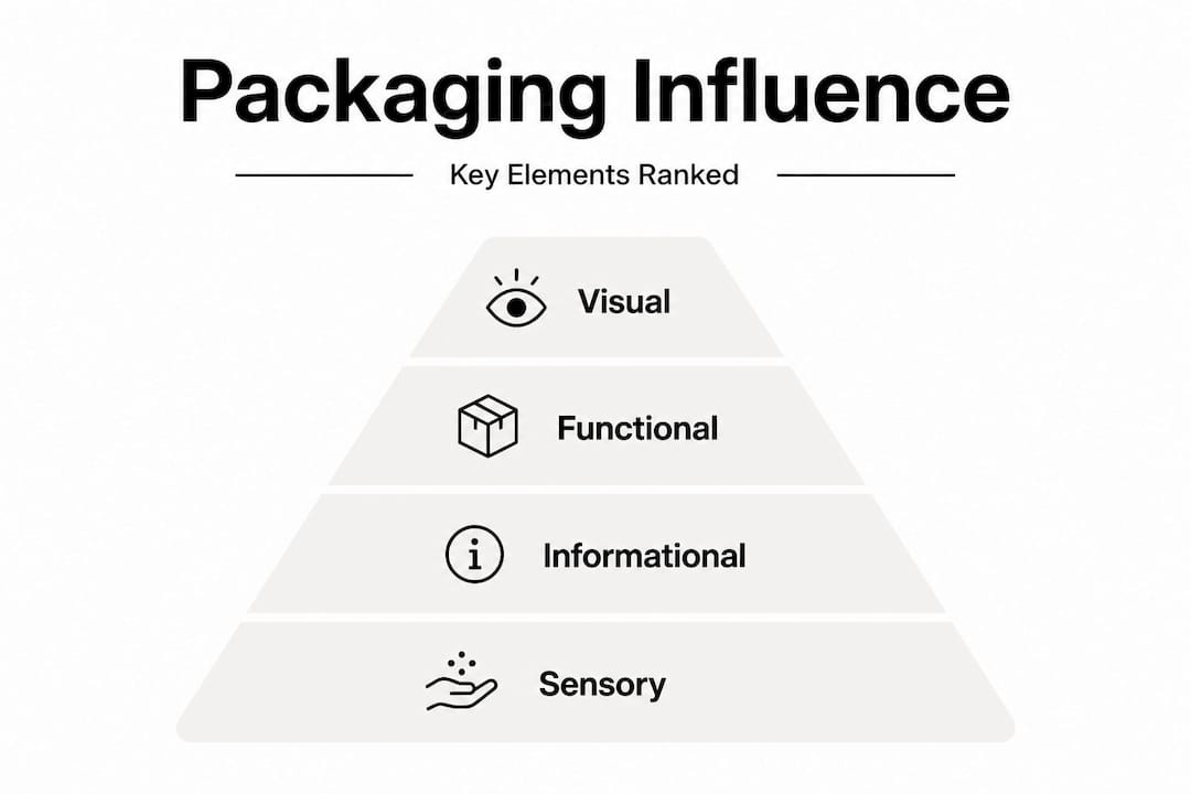 Infographic ranking packaging influence elements