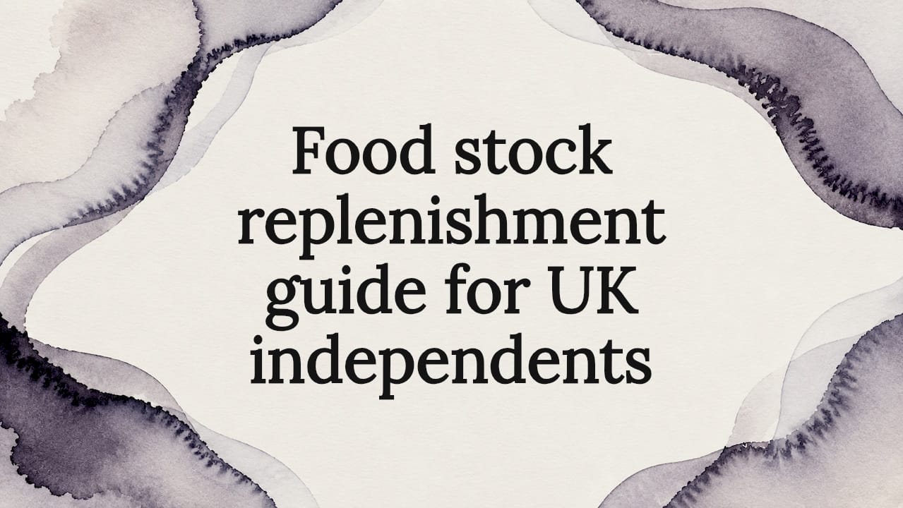 Food stock replenishment guide for UK independents