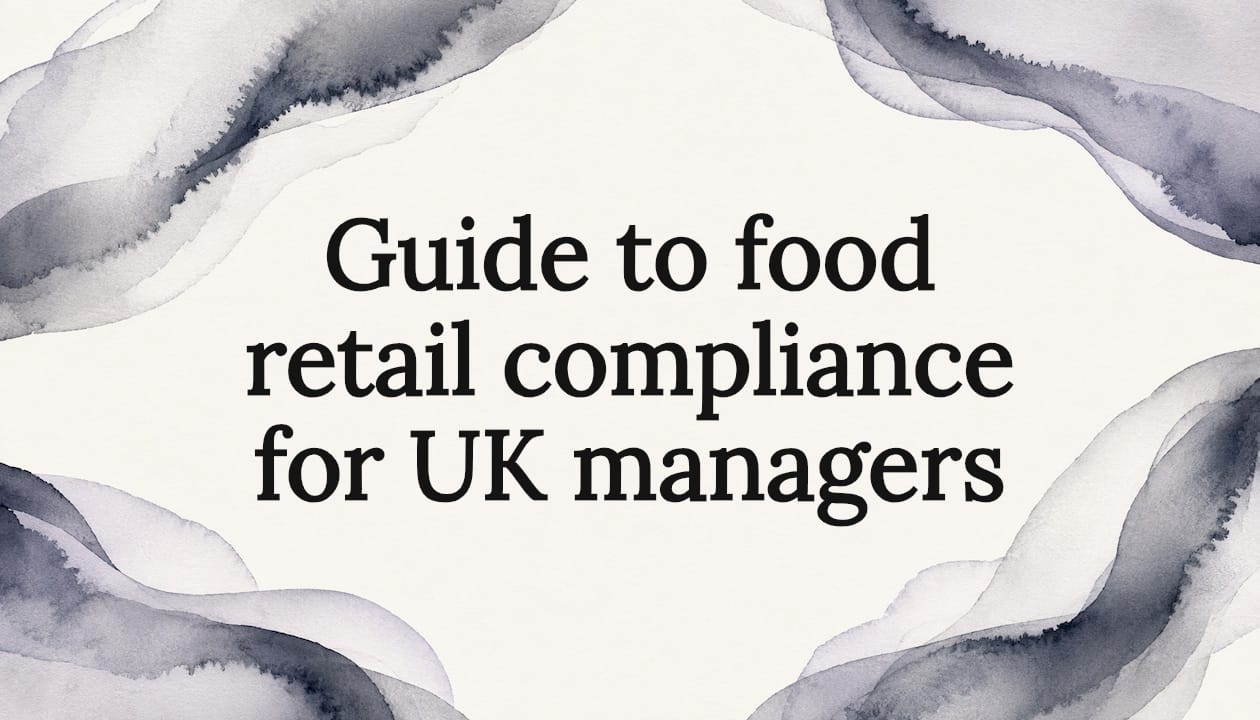 Guide to food retail compliance for UK managers