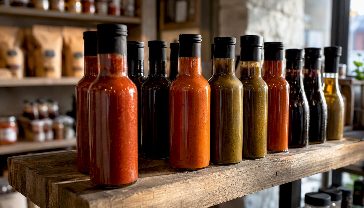 Artisan sauce on consistent retail shelf