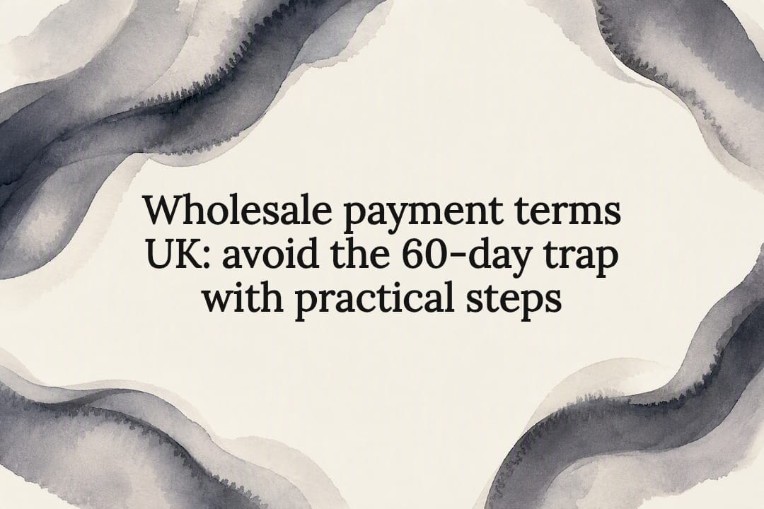 Wholesale payment terms UK: avoid the 60‑day trap with practical steps