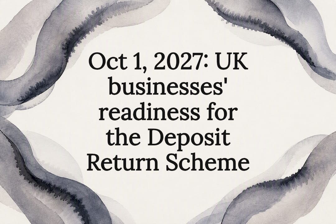 Oct 1, 2027: UK businesses' readiness for the Deposit Return Scheme
