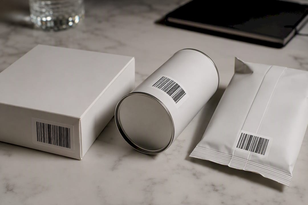 Illustration of correct barcode placement
