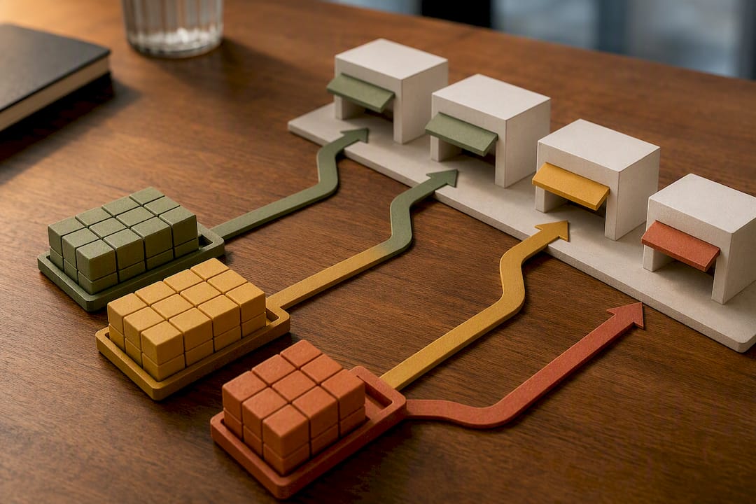Illustration of rebalancing wholesale assortments