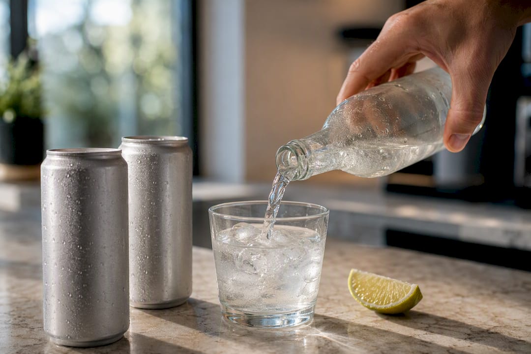 Anonymous single serve alcohol free drinks