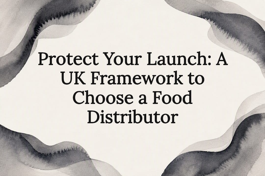 Protect Your Launch: A UK Framework to Choose a Food Distributor