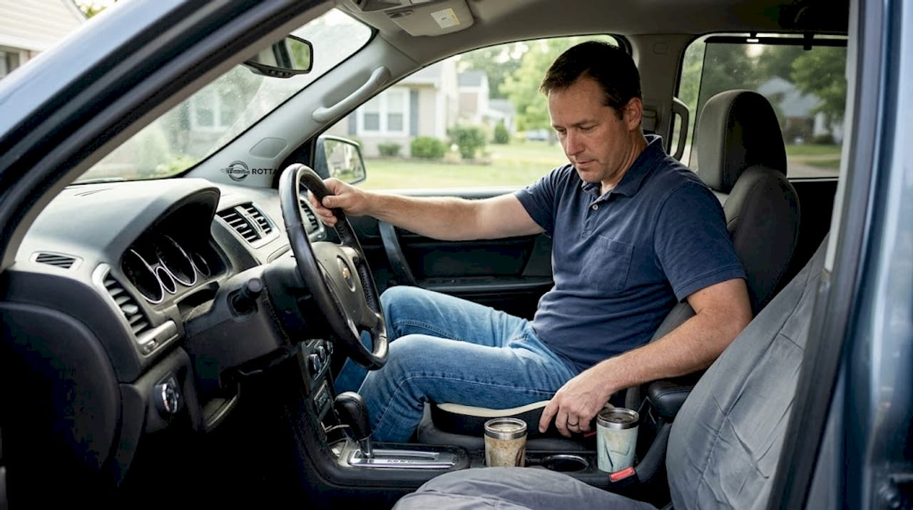 Driver adjusting memory foam seat cushion