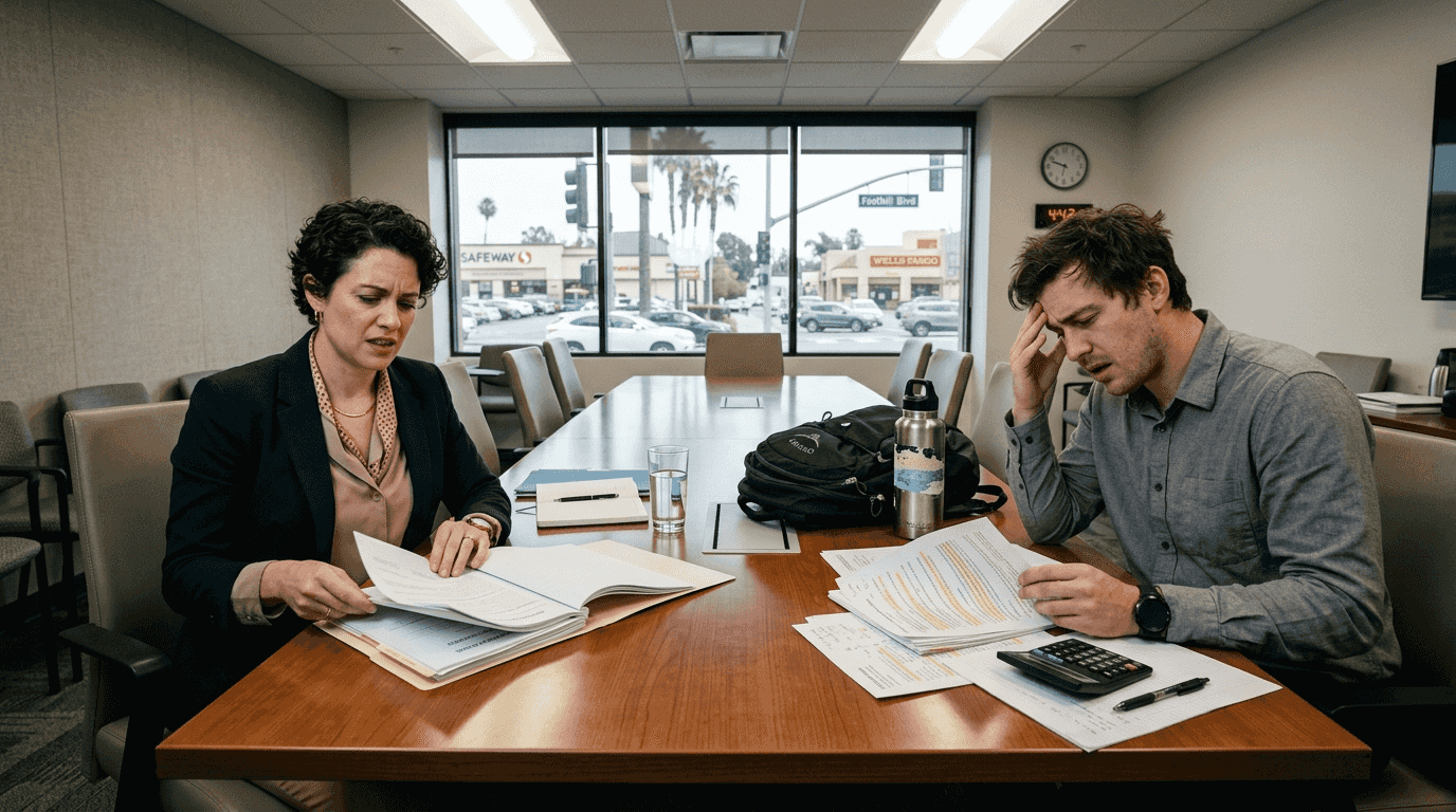 Commission dispute discussion in a meeting