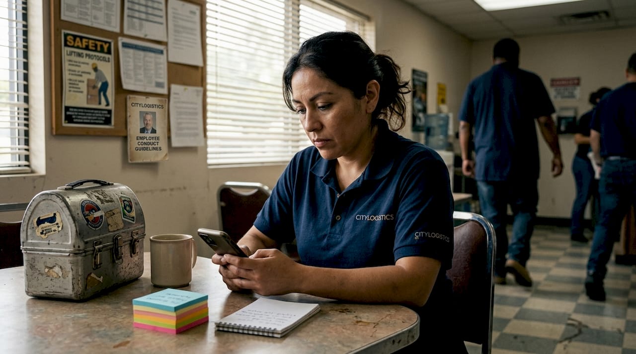 Worker documenting workplace violation Pomona