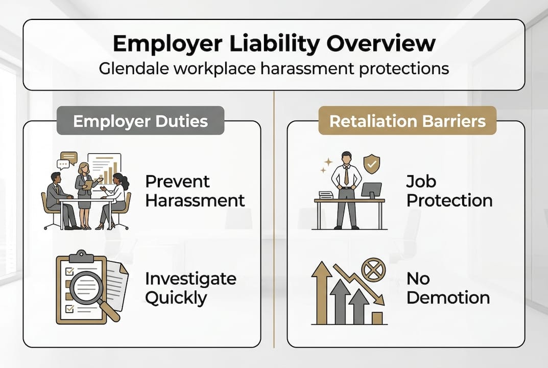 Employer liability and retaliation infographic