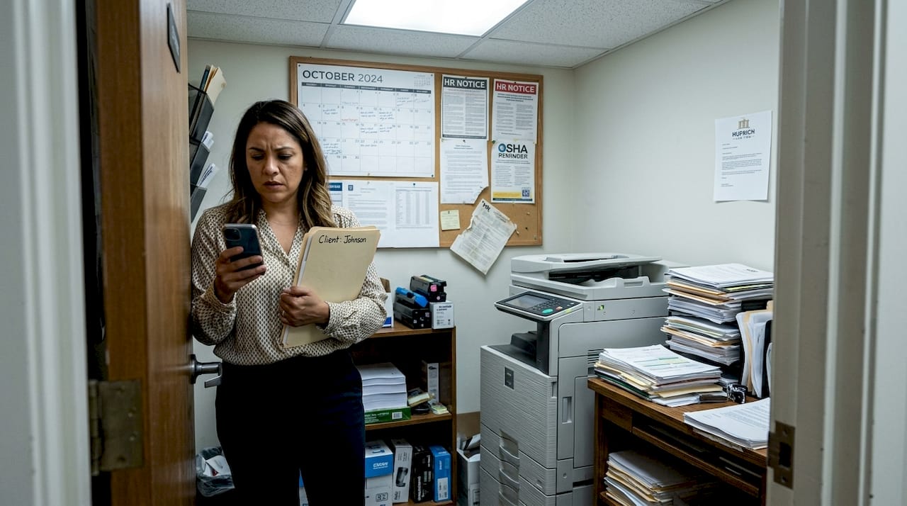 Worker noticing sudden negative workplace changes