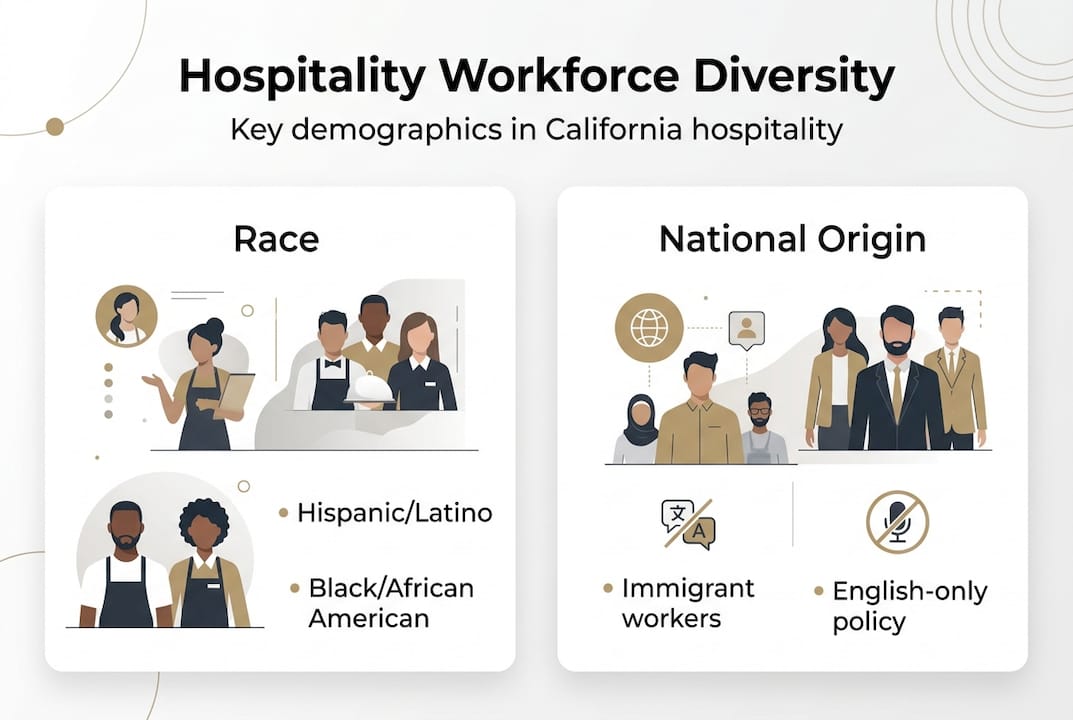 Infographic on hospitality workforce demographics