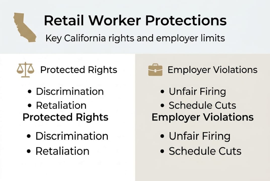 Infographic on California retail termination rights
