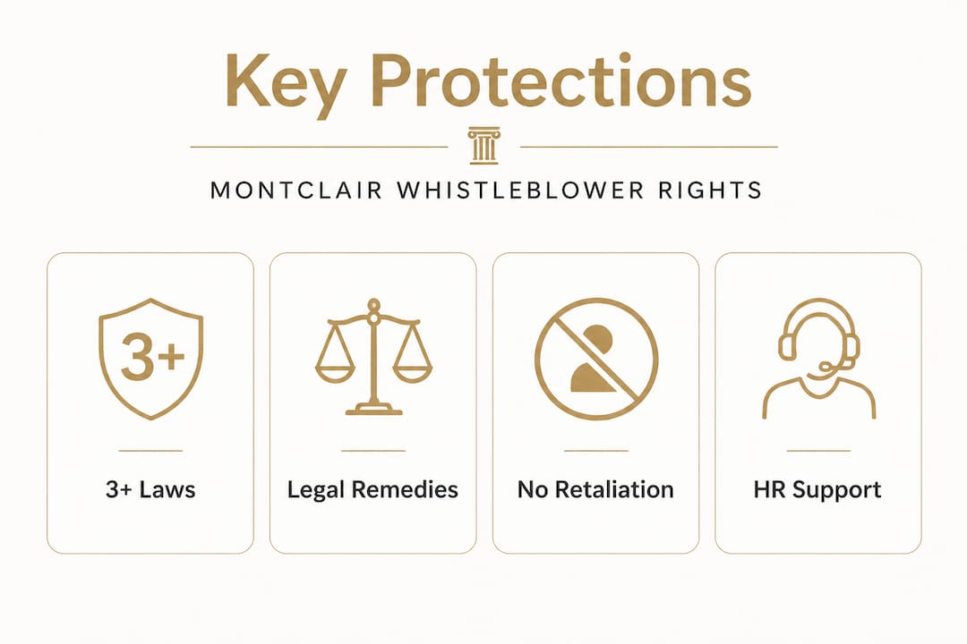 Infographic with whistleblower protections headline stats