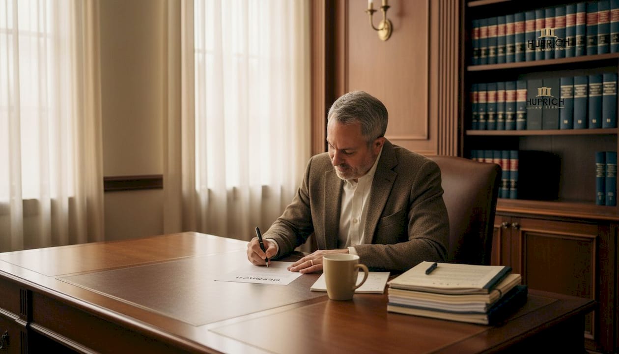 Employee completing wellness survey in office