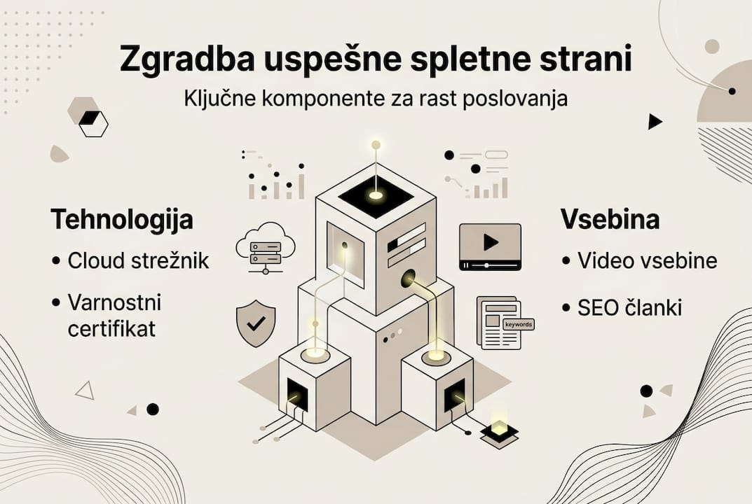 Infografika: ključni dejavniki za uspešno rast spletnih trgovin in SaaS storitev