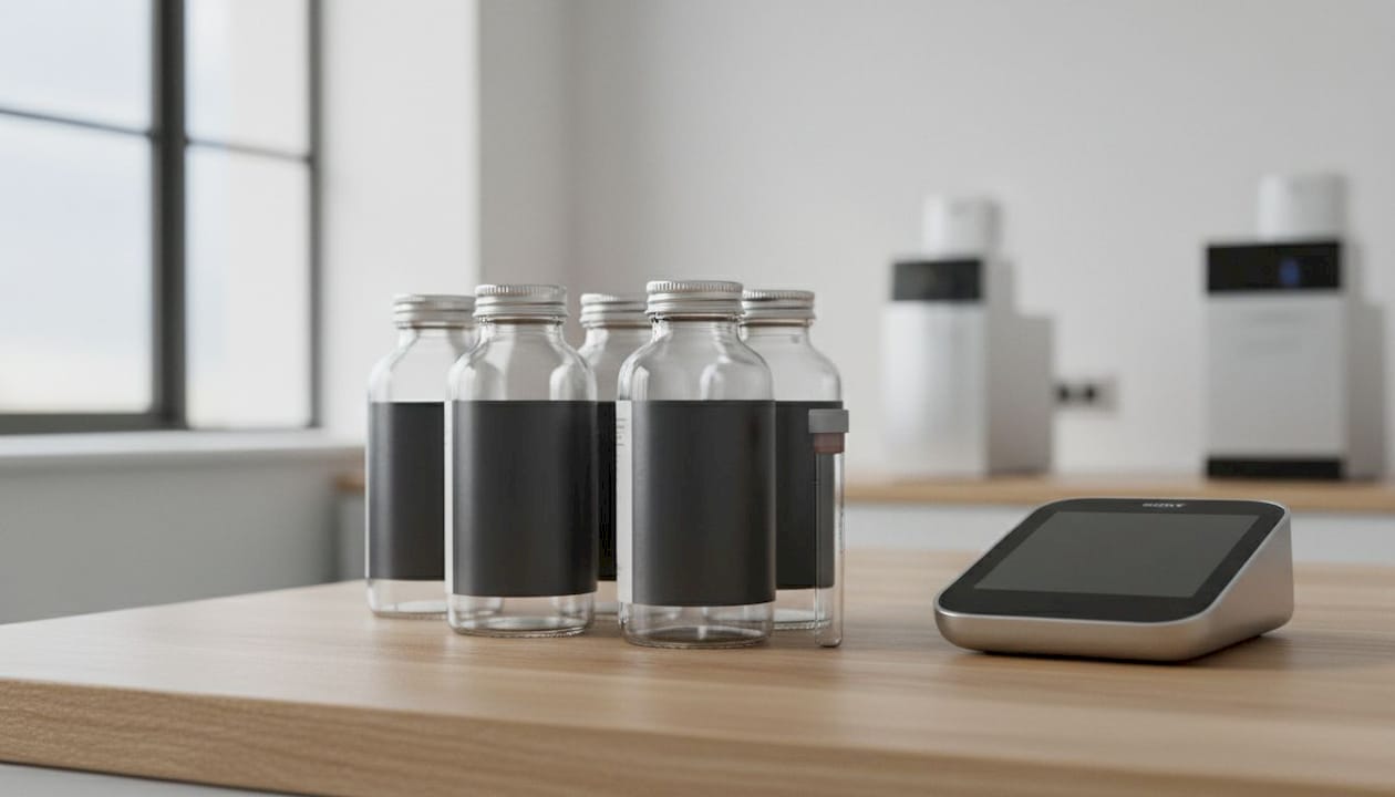Clinical supplement bottles and blood test tools
