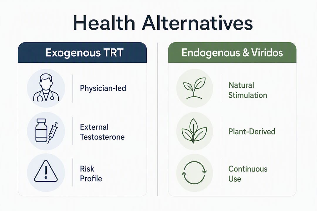 Infographic comparing Hone Health alternatives for executives
