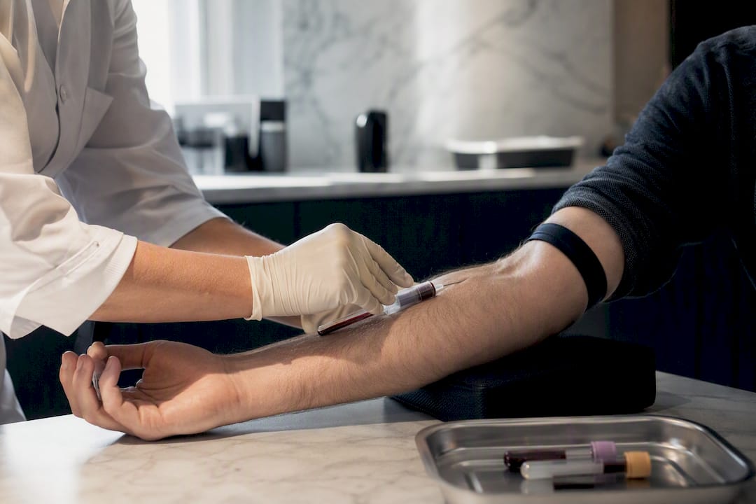 Routine morning blood draw for hormone testing