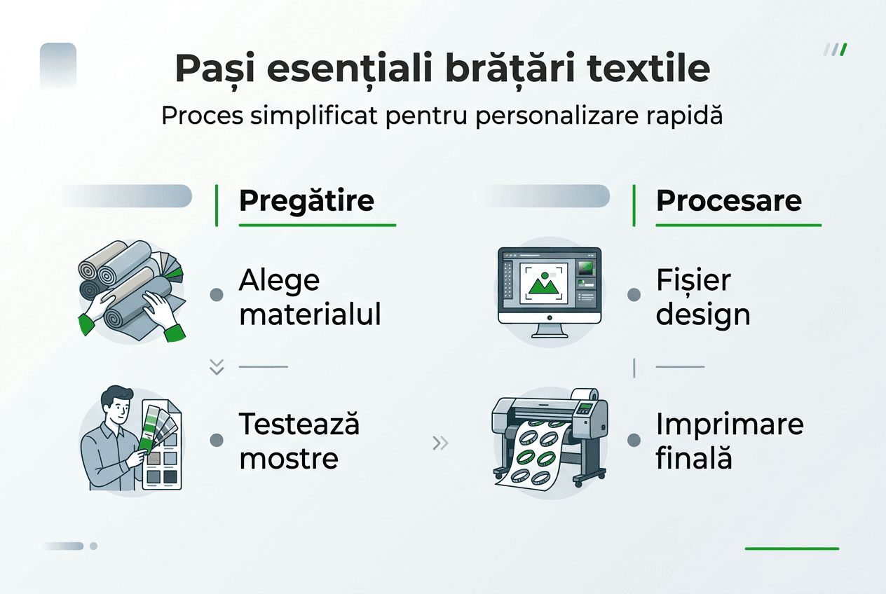 Ghid vizual: Cum îți personalizezi brățara textilă pas cu pas