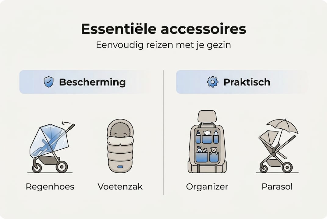 Overzicht: handige accessoires en slimme functies voor een zorgeloze gezinsvakantie