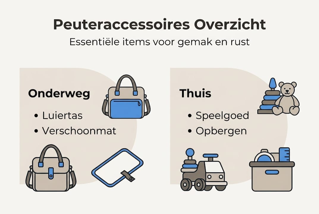 Handige infographic: onmisbare peuteraccessoires voor thuis en onderweg