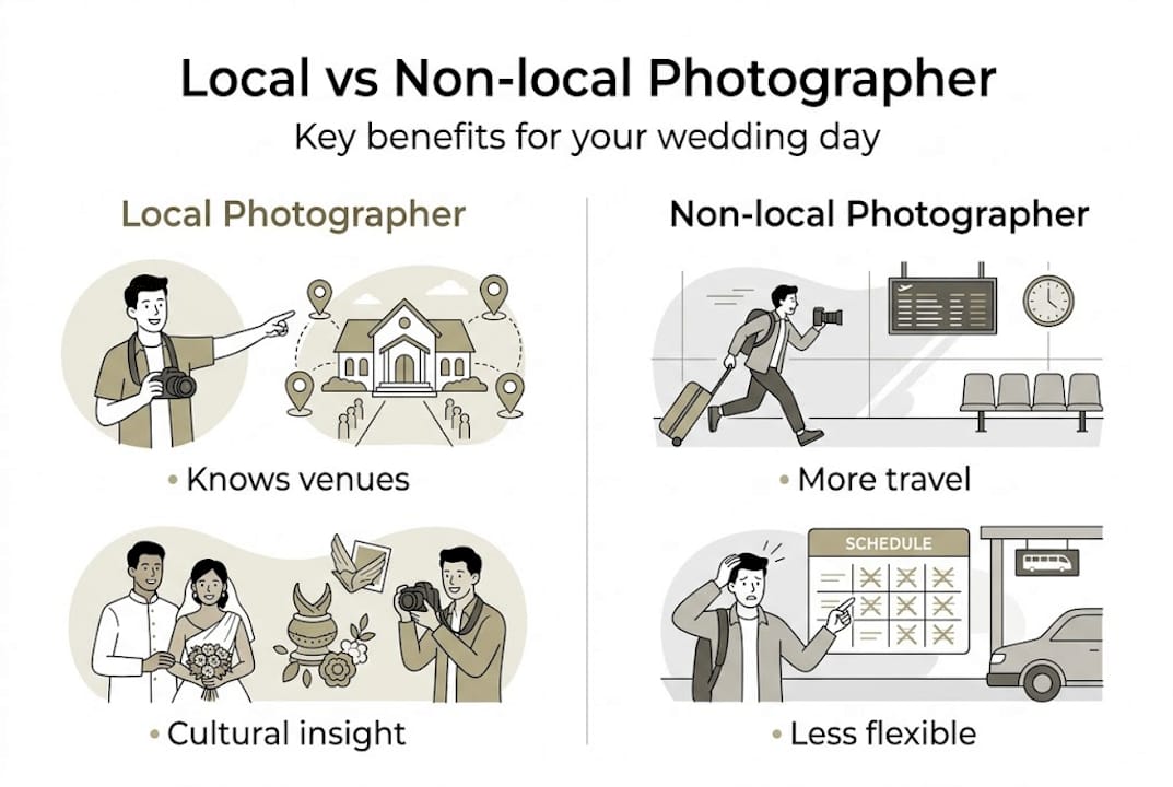 Infographic showing local vs non-local photographer