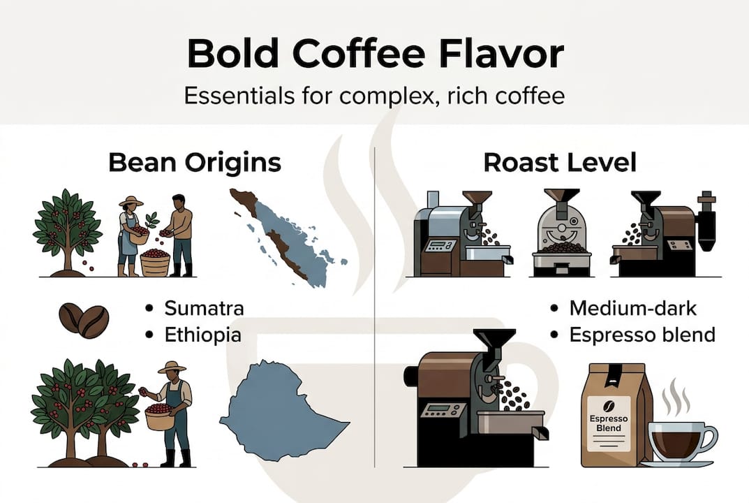 Infographic of coffee flavor essentials
