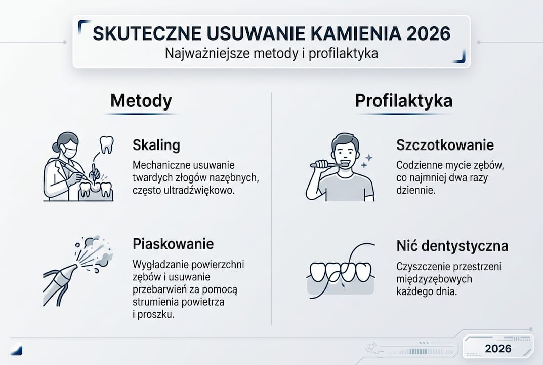Infografika: Jak skutecznie pozbyć się kamienia nazębnego w 2026 roku
