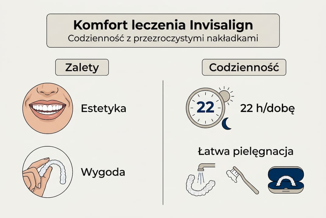 Infografika: jak Invisalign ułatwia życie na co dzień