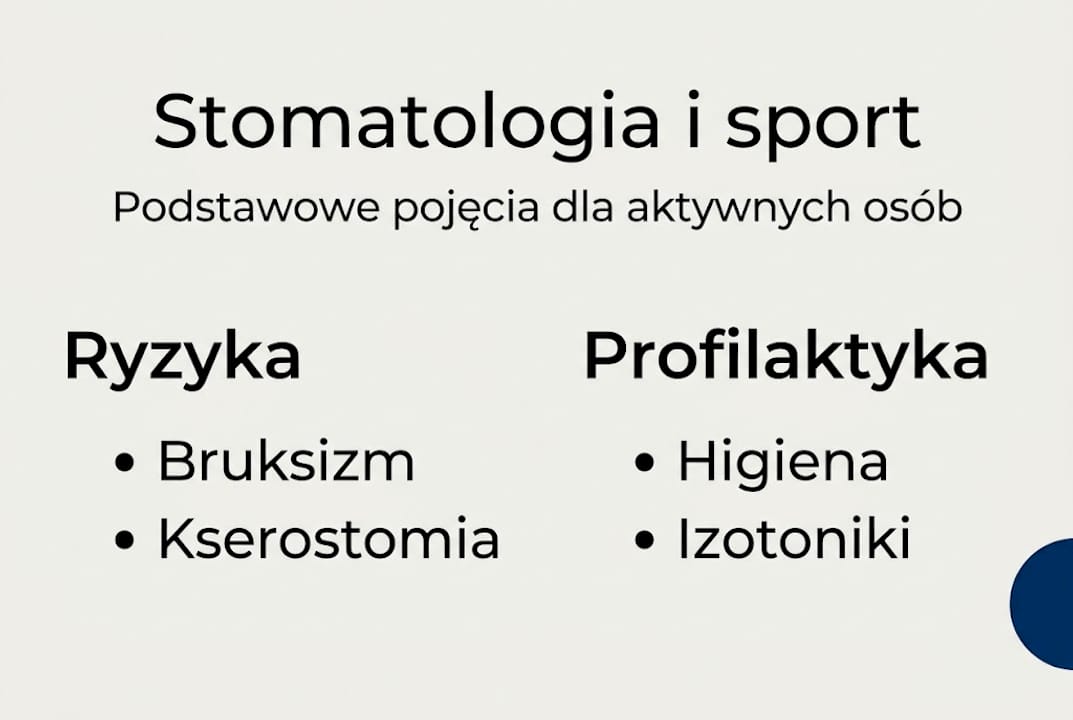 Infografika: stomatologia a sport – najważniejsze zagadnienia