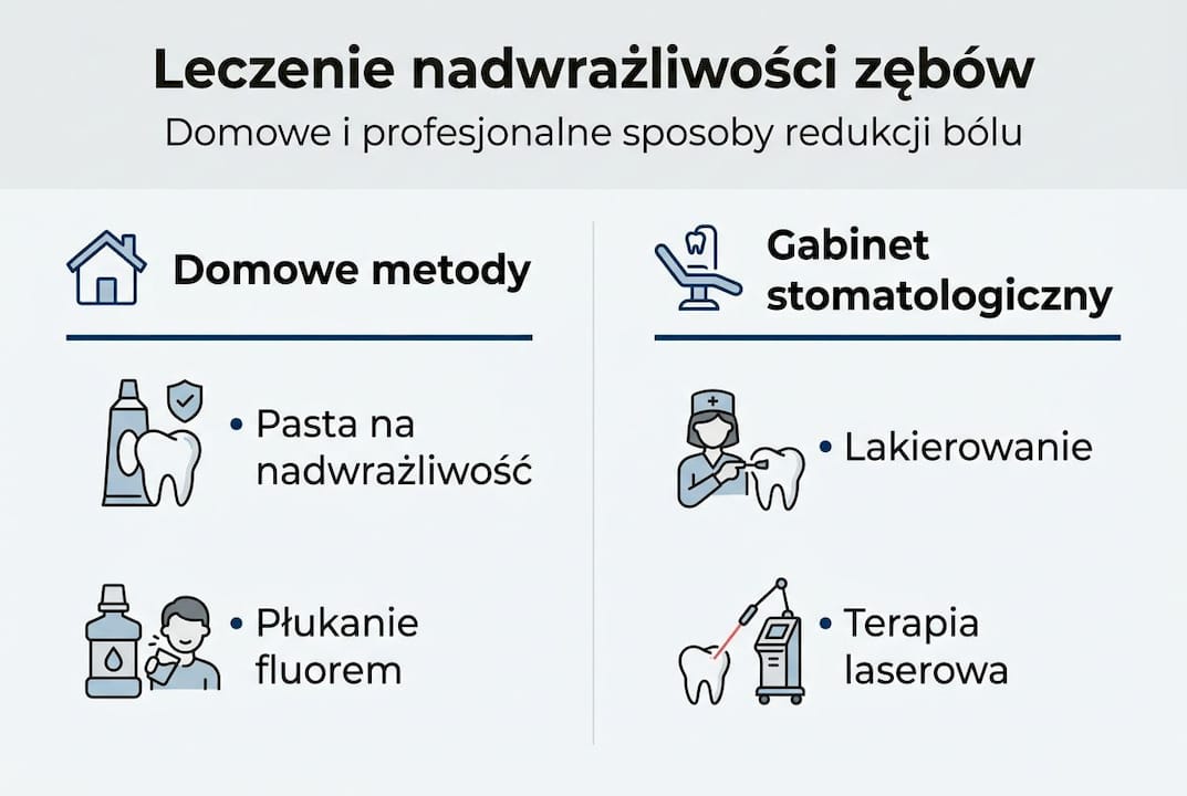 Infografika: skuteczne sposoby radzenia sobie z nadwrażliwością zębów