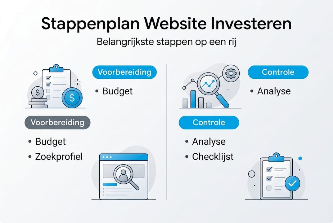 Investeren in websites: compleet stappenplan 2026