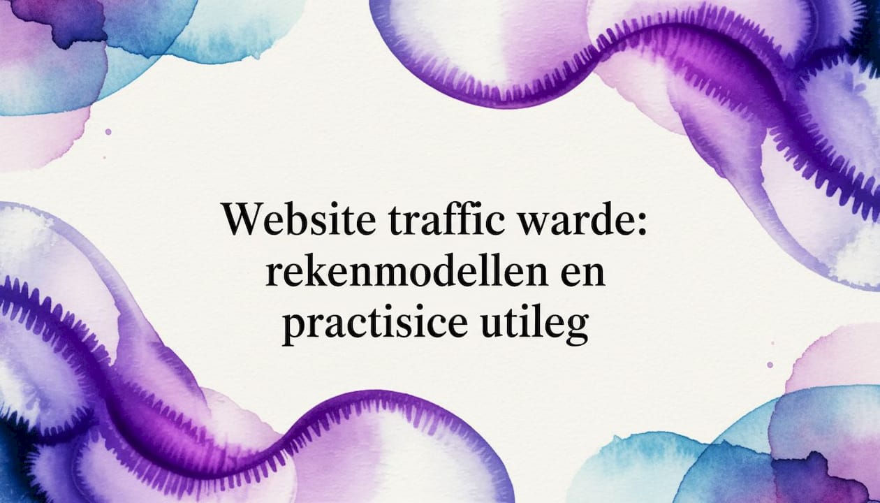 Website traffic waarde: rekenmodellen en praktische uitleg