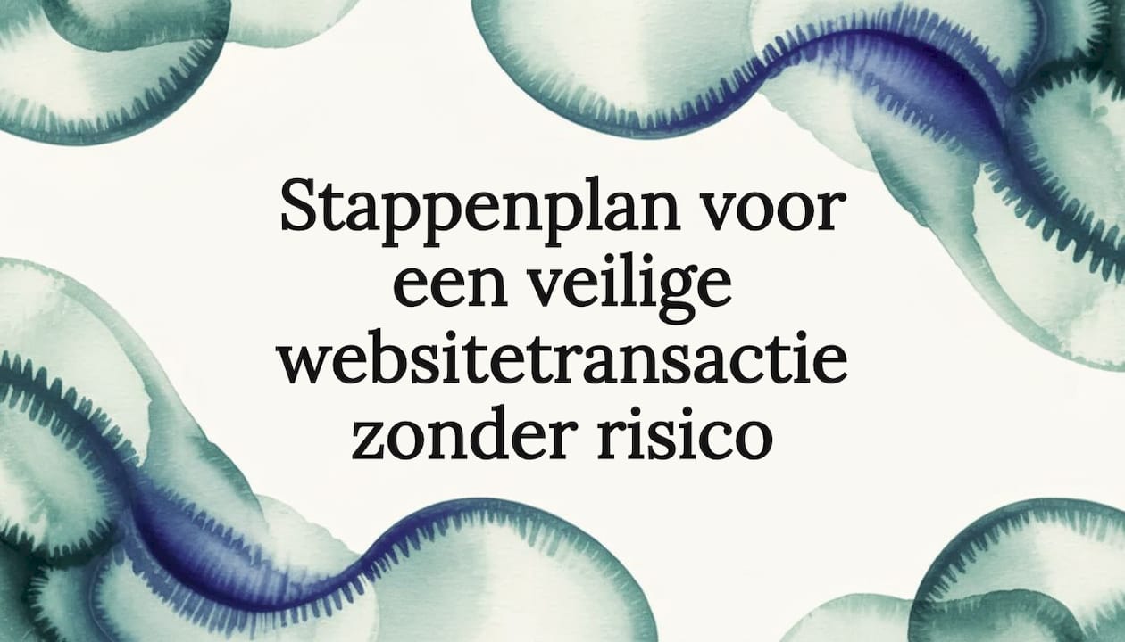 Stappenplan voor een veilige websitetransactie zonder risico