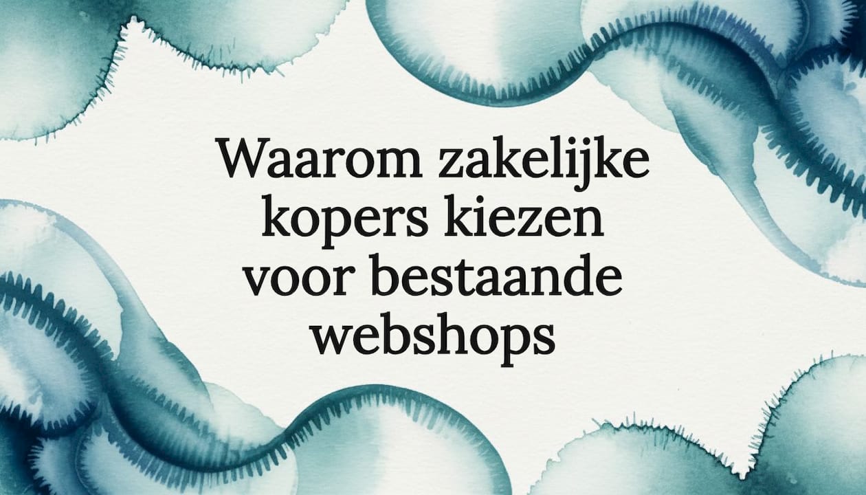 Waarom zakelijke kopers kiezen voor bestaande webshops