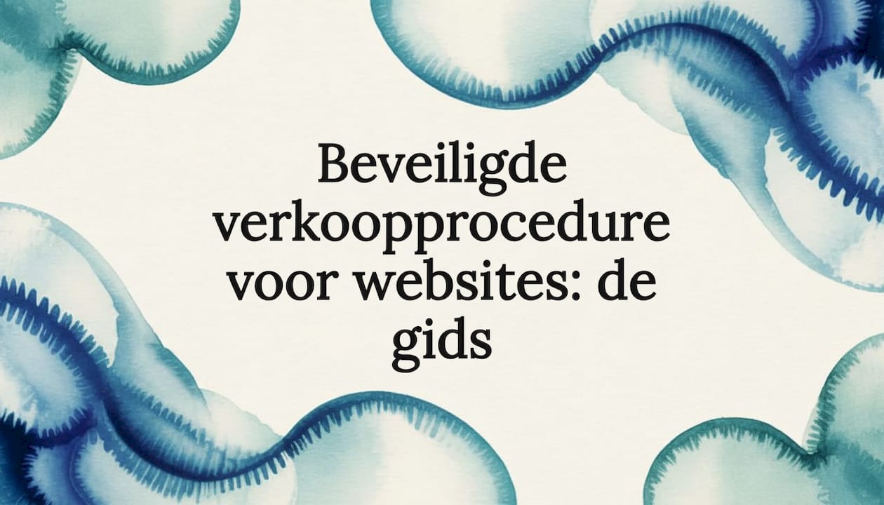 Beveiligde verkoopprocedure voor websites: de gids