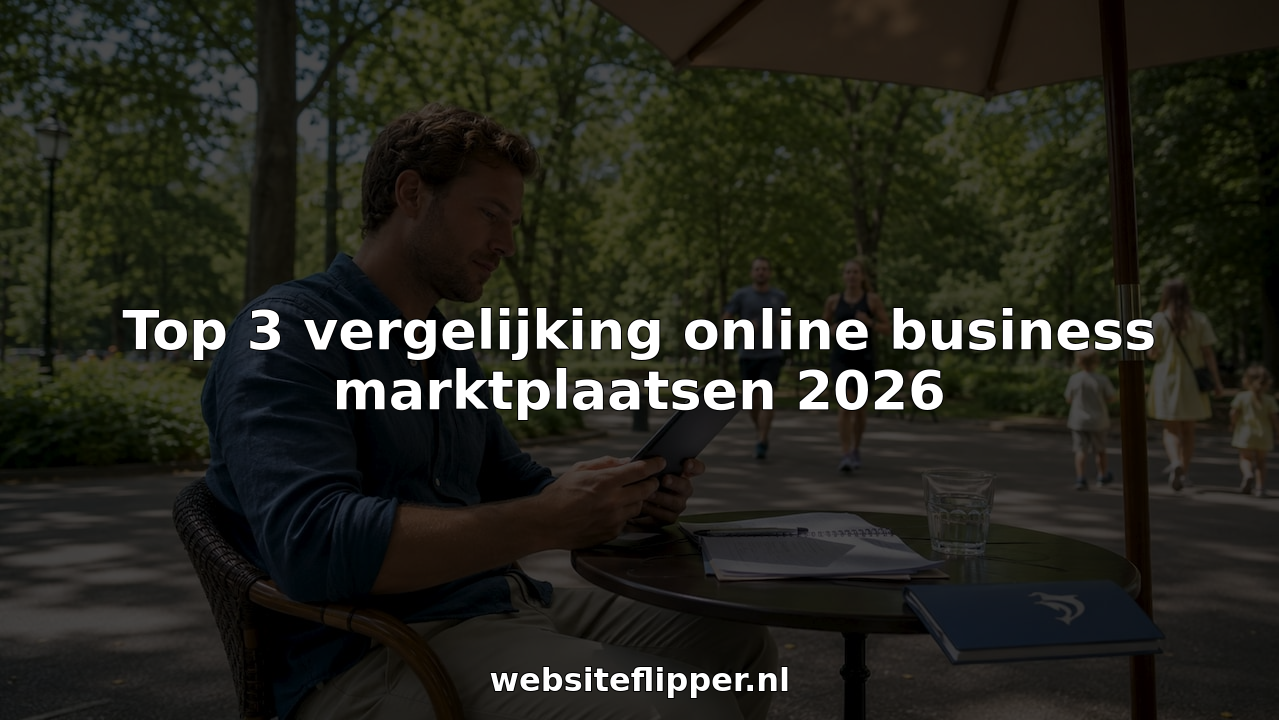 Top 3 vergelijking online business marktplaatsen 2026