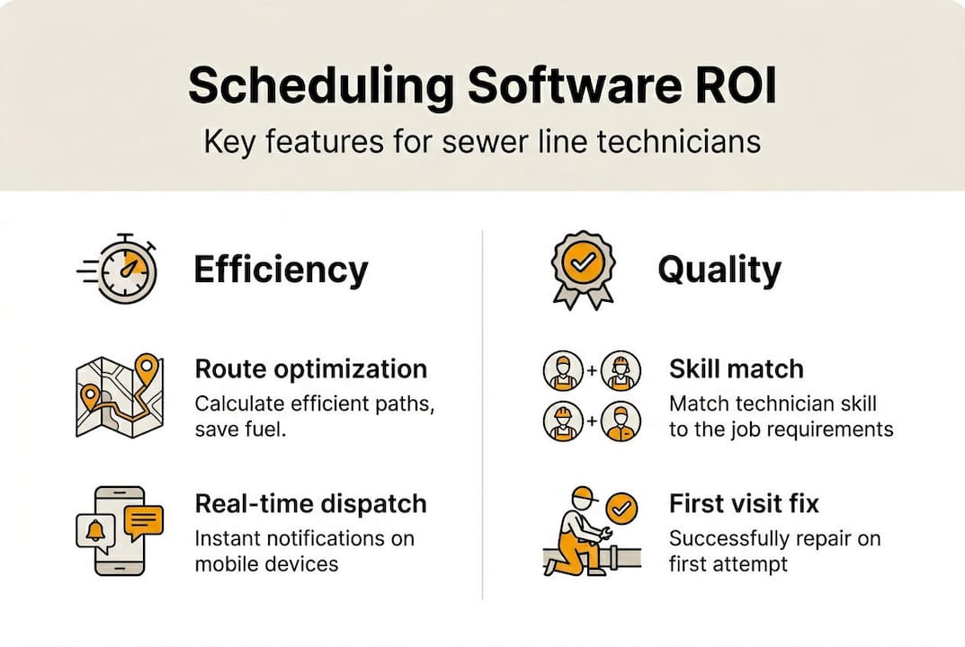 Infographic outlines core scheduling software features