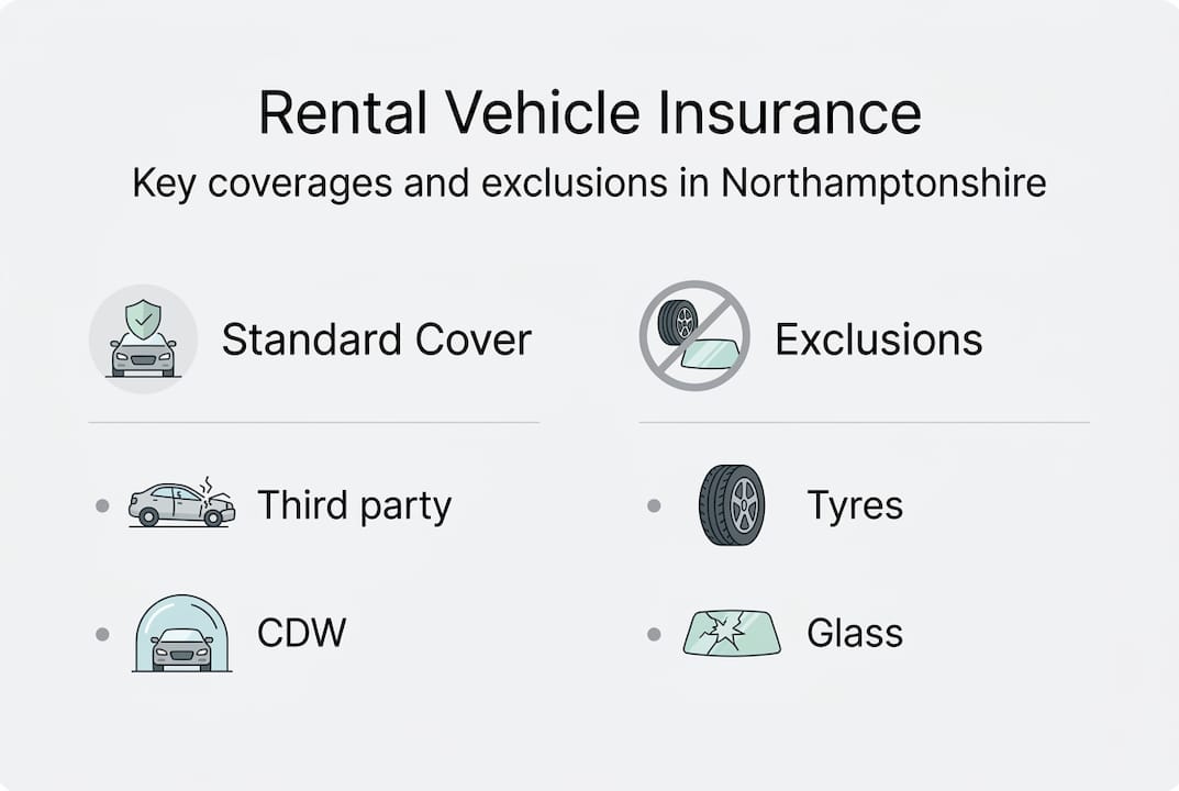 Infographic insurance coverages and exclusions visual