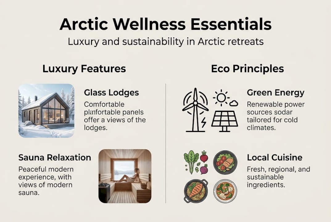 Infographic Arctic wellness luxury and sustainability