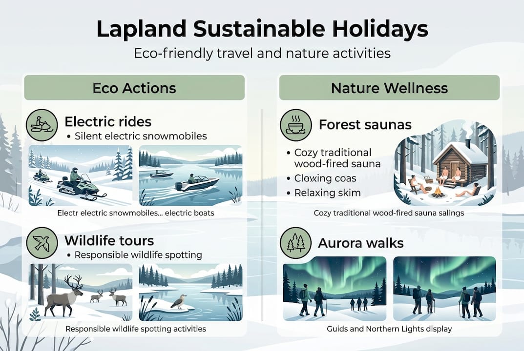 Infographic Lapland eco travel activities