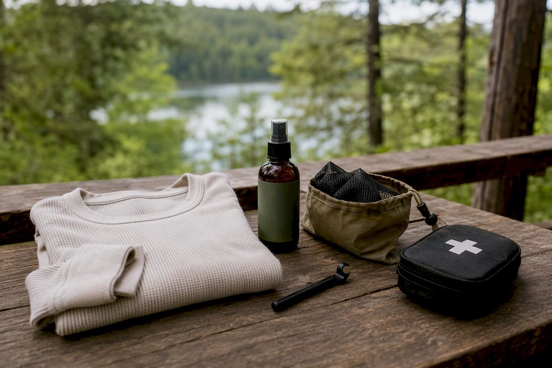 Mosquito-aware outdoor packing essentials