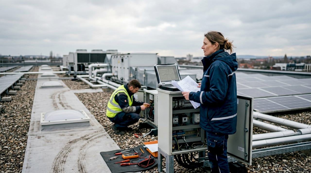 Ingénieure spécialisée dans le contrôle des systèmes de protection contre la foudre sur des sites complexes