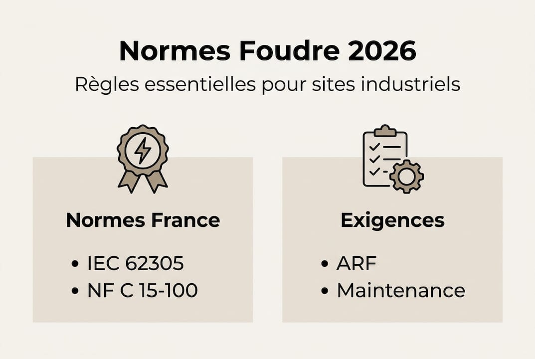 Infographie : tout savoir sur les normes et obligations en matière de protection contre la foudre