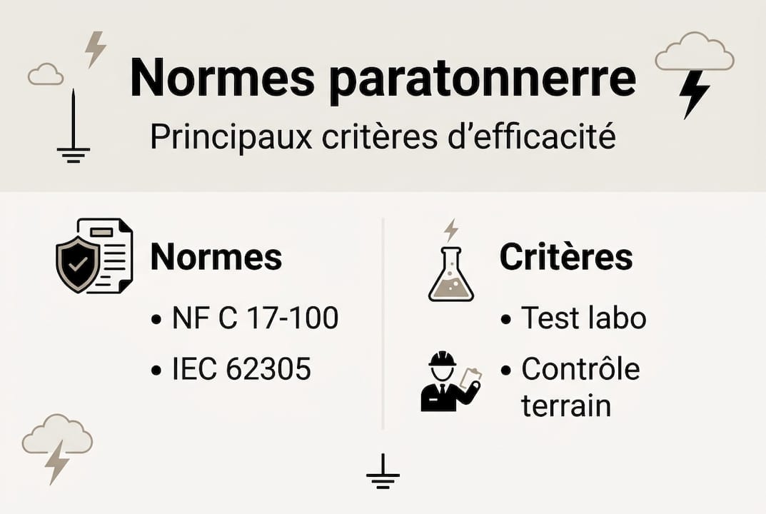 Infographie : tout savoir sur les normes et critères des installations paratonnerres