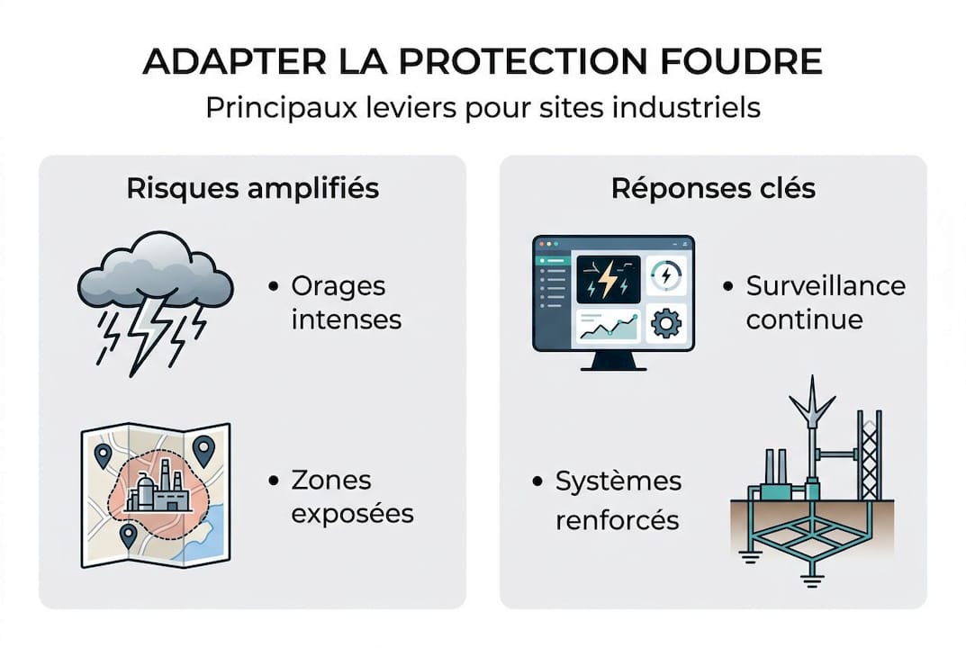 Infographie : comment adapter la protection contre la foudre face aux évolutions climatiques