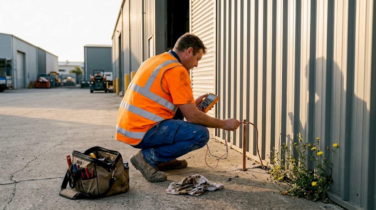 Contrôle de la mise à la terre d’une installation industrielle à l’aide d’un multimètre